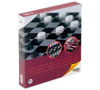 Cayro – Jeu de voyage Échecs, Dames et Backgammon – Magnétique 3 en 1, Dès 7 ans