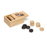 Cayro - Jeu De Dames en Bois - Pièces pour Jouer Aux Dames - Jeu De Société pour Enfants Et Adultes - Jeu Classique Et Traditionnel - Amusant pour Toute La Famille