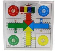Jeu de société - T138/A - Parcheesi et Jeu de l'oie - Réversible - En bois - Pour enfants