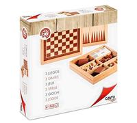 Cayro Jeu De Plateau En Marqueterie Échecs-dames-backgammon