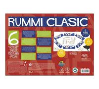 Cayro Jeu Rummikub Classique pour 6 Joueurs - Version multilingue (Espagnol, Anglais, Français) - Dimensions 35 x 26 x 6 cm - Jeu de Société en Plastique