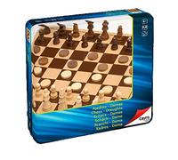Cayro Juguetes Sl - 751 - Jeu De Société - Jeux 2x1 - Dames/echecs Blanc