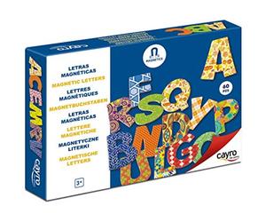 Cayro - Lettres Magnétiques - Enfants De Plus De 3 Ans - Encourage La Lecture Et L'Écriture - Créer des Mots Et des Noms - 60 Pièces - Jeu De Société pour Enfants