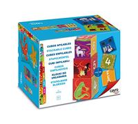 Cayro - Lot de 10 Cubes Empilables - Multicolore - pour Enfant À Partir De 1 an - Développe La Coordination Et La Motricité - Matériau Sûr Et Résistant - pour Jouer en Famille