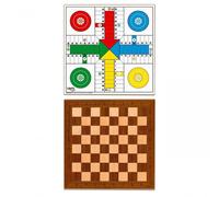 Cayro - Parcheesi and Chess Board - Wooden - Size 40 x 40 - Classic Design - Traditional Game - Cognitive Development CAYRO