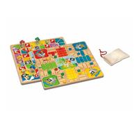 Cayro Parchís/oca Pirates en bois 29x29 Cm Planche Jeu Multicolore Multicolore One Size