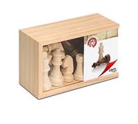 Cayro - Pièces D'Échecs - + 7 Ans - Pièces Et Boîte en Bois - Accessoire pour Jeu De Société Classique - Enfants Et Adultes - 16 Pièces - pour 2 Joueurs