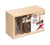 Cayro - Pièces D'Échecs - + 7 Ans - Pièces Plombées Et Boîte en Bois - Accessoire De Jeu De Société - Enfants Et Adultes - avec 16 Pièces - 2 Joueurs