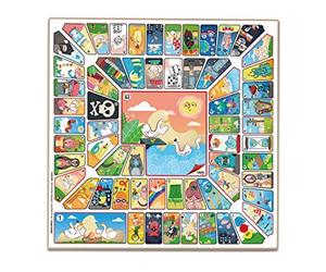 Cayro - Planche Parcheesi Et Oie - Design Classique Et Elégant en Bois - Taille 40 X 40 - Jeu Traditionnel - Développement Cognitif - Design Elégant Et Durable