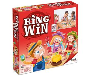 Cayro - Ring Win - + 6 Ans - Rapidité Et Fun - Jeu De Société pour Enfants - Soyez Le Premier À Trouver Le Bon Animal - Idéal pour 2 À 5 Joueurs