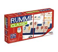 Cayro - Rummi - + 8 Ans - Modèle Classique - Jeu De Société Amusant Idéal pour Enfants Et Adultes - 106 Pièces, 1 Sac en Tissu Et 4 Supports - 2 À 4 Joueurs