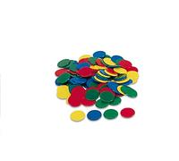 Cayro - Sachet De Jetons De Couleur 15 Mm - Jetons en Plastique pour Jouer Entre Amis Et en Famille - 100 Jetons - Couleur : Rouge, Jaune, Vert Et Bleu