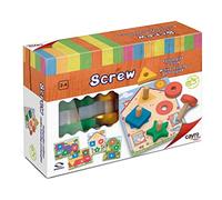 Cayro - Screw - Jeu De Vis Et Écrous pour Enfants - Jeu Éducatif en Bois - Améliore La Motricité - on Apprend en Jouant - pour Les Enfants De 2 À 4 Ans