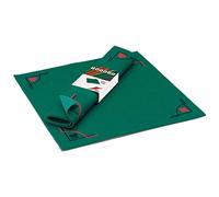 Cayro - Tapis de jeu 50x50 cm antidérapant feutre vert - Poker/Cartes/Dés - Fabriqué en France