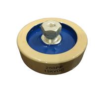 CAYUND Condensateur CCG81-1 DT60 200PF 15 KV 60 kVA Condensateur céramique Rond Haute Tension