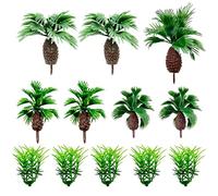 Cayway 12 Pz Modèle de Paysage Cocotier, Flower Grass Tufts, Palmiers pour Le Bricolage Architecture Bâtiment Jardin