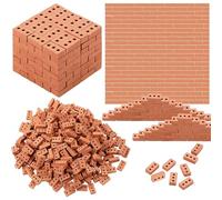 Cayway 120 PCS Mini Briques, Red Mini Briques Miniatures 1:16 pour DIY Fairy Garden Dollhouse Decor, Accessoires Aménagement Paysager Miniature