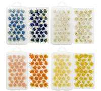 Cayway 128 PCS Flower Grass Tufts, Statiques Herbe Toufts, Touffe d'herbe Statique Herbe Artificielle Modèle pour Paysage, Train, Chemin de Fer, Sable