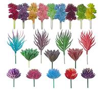 Cayway 21 PCS Succulentes Artificielles Plantes Succulentes Multicolore Faux Plante Succulente Plantes Faux Succulentes Artificielles pour La Maison Intérieur Fée Jardin Décorations