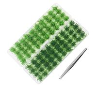 Cayway 3 PCS Modèle Arbres Gazon Lichen pour Feuillage, Touffe D'herbe Statique Herbe Artificielle Modèle, Artificielles Mousse pour Le Chemin de Fer de Paysage de Train