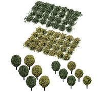 Cayway 4 Paquet Modèle Arbres Gazon Lichen pour Feuillage, Touffe d'herbe Statique Herbe Artificielle Modèle, Artificielles Mousse pour Le Chemin de Fer de Paysage de Train