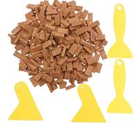 Cayway 400 PCS Mini Briques pour AméNagement Paysager Briques 1:16 Red Mini Briques Miniatures pour Accessoires de Jardin Miniature