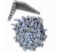 Cayway 420 PCS Mini Briques, Gris Mini Briques Miniatures 1:35 pour DIY Fairy Garden Dollhouse Decor, Accessoires Aménagement Paysager Miniature