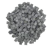 Cayway 420 PCS Mini Briques Miniatures, 1:35 Noir Mini Briques en Carrée pour Accessoires Aménagement Paysager Miniature pour Bâtiment Maison, Fairy Garden Decor