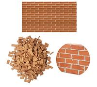 Cayway 420 PCS Mini Briques, Red Mini Briques Miniatures 1:35 pour DIY Fairy Garden Dollhouse Decor, Accessoires Aménagement Paysager Miniature