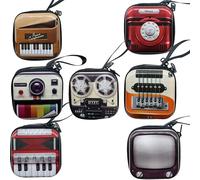 Cayway 7 PCS Porte Monnaie Rétro en Fer Blanc, Mini Porte Monnaie à Clés, Mini Porte Monnaie de Poche, Porte Monnaie Rétro pour Garçons Filles, Accessoires de Fête