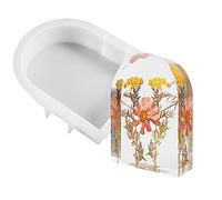 Cayway Grands moules en silicone pour résine, grand moule en résine époxy 3D pour moulage de résine pour la conservation des fleurs, parfait pour cadeau de mariage, décoration d'intérieur