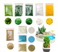 Cayway Kit de Matériel de Base de Paysage, Gazon Lichen pour Feuillage, Poudre D'herbe de Simulation, Simulation Poudre D'arbre, Sable, Maquette Ferroviaire Paysage Diorama Forêt Buisson Matériel