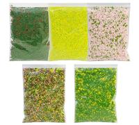 Cayway Lot de 5 poudres d'arbre de couleurs mélangées, poudre de modélisation de fleurs, kit de matériaux de base pour modélisme ferroviaire, diorama