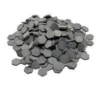 Cayway Mini Briques Rouges Miniatures Briques en Forme de Rectangle pour Fairy Garden Decor, Accessoires Aménagement Paysager Miniature (360 PCS Hexagone, Gris)