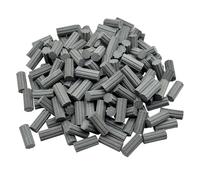 Cayway Mini Briques Rouges Miniatures Briques en Forme de Rectangle pour Fairy Garden Decor, Accessoires Aménagement Paysager Miniature (360 PCS Colonne Romaine, Gris)