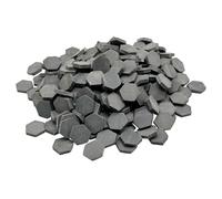 Cayway Mini Briques Rouges Miniatures Briques en Forme de Rectangle pour Fairy Garden Decor, Accessoires Aménagement Paysager Miniature (240 PCS Hexagone, Gris)