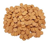 Cayway Mini Briques Rouges Miniatures Briques en Forme de Rectangle pour Fairy Garden Decor, Accessoires Aménagement Paysager Miniature (360 PCS Hexagone, Rouge)