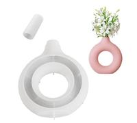 Cayway Moules en Silicone en Forme de Vase, Moules en Résine Vase Foral pour Résine Epoxy, Décoration de La Maison, Creux Circulaire