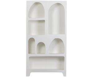 CAZ - Bibliothèque blanche avec niches Blanc