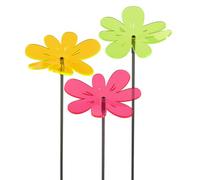 Cazador-del-sol - L'original | NEA tres - Medio - Wavy | Lot de 3 | Attrape-soleil incurvé multicolore | Diamètre 15 cm | Hauteur 120 cm