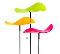 Cazador-del-sol ® Lucy Medio Lot de 3 attrape-soleil incurvés, multicolores, 15 cm de diamètre, 120 cm de haut