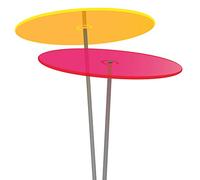 Cazador-del-sol ® - Original | Duo | Lot de 2 | Attrape-soleil jaune/rouge | Diamètre 20 cm | Hauteur 175 cm