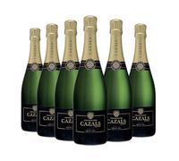 Cazals - Champagne Carte d'Or Grand Cru - Lot de 6 bouteilles de 75 cl