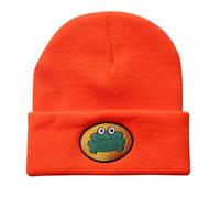 CazDopaM Mignon dessin animé TV Parappa The Rapper Grenouille Bonnet tricoté Unisexe Mode, Orange, 0