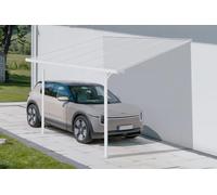 Cazeboo Carport/Pergola adossée 9m² KLEO 3x3m Aluminium Blanc