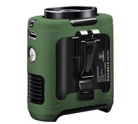 CAZOKASI Ventilateur portable à clip de taille 10 000 mAh puissant jusqu'à 40 heures de refroidissement et prévention des coups de chaleur (vert)