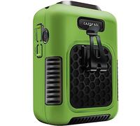 CAZOKASI Ventilateur portable de refroidissement et de prévention des coups de chaleur (orange industriel noir) (6000 mAh)