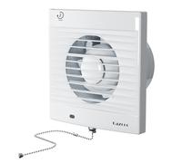 Cazooo 100 mm Ventilateur d'extraction d'air silencieux pour salle de bain,avec minuterie et interrupteur à cordon,cuisine, WC, garage, cave, avec minuterie, 34 dB,blanc