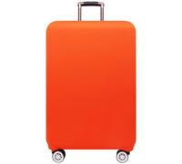 Cazqgoy Housse de protection élastique pour valise de voyage, Housse de bagage lavable, Housse de protection pour valises avec fermeture éclair, Orange, L