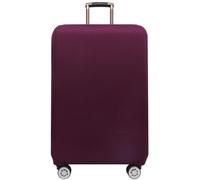 Cazqgoy Housse de protection élastique pour valise de voyage, housse de protection lavable pour valises avec fermeture éclair, violet foncé, M, Housse de bagage